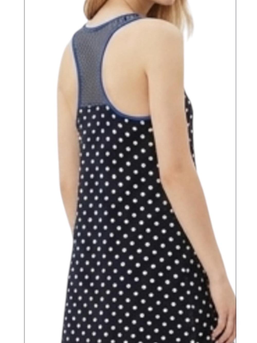 Polka dot nightie racer back NWOT
